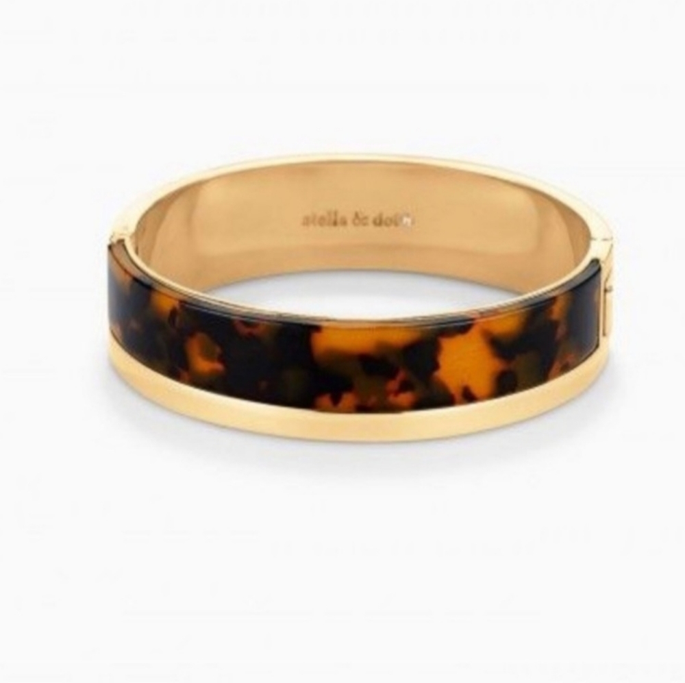 Stella & Dot Jaya Tortoise Cuff Gold